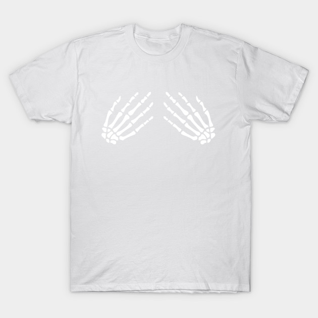 Boobs hands skeleton T-Shirt-TOZ